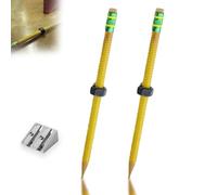 Adhd Fidget Pencil, Textured Threaded Pencil for Adhd, Threaded Focus Fidget Pencils for Autism Kids With Sliding Nut, Twist And Write Pencils, for School, Office, Home (2PCS)