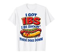 ADHD Hot Dog Funny Shirt Always Downin Hot Dogs Humor tee Camiseta