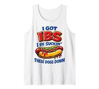 ADHD Hot Dog Funny Shirt Always Downin Hot Dogs Humor tee Camiseta sin Mangas