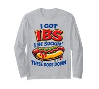 ADHD Hot Dog Funny Shirt Always Downin Hot Dogs Humor tee Manga Larga