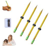 Adhd Pencil - Silent Sensory Tool For Stress Relief, Pencil with Nut, Stress Relief Rotating Pen Perfect for School Office Home (4 Pcs)