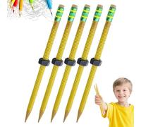 ADHD Pencil, Threaded Fidget Pencil for ADHD & Anxiety, Fidget Pencils,Silent Sensory Tool Pen Perfect for School Office Home (5PCS)