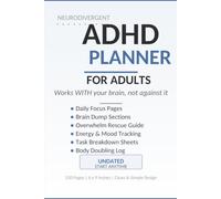 ADHD Planner for Adults: Daily Focus Journal and Organizer for the Neurodivergent Brain - Undated Routine Tracker with Brain Dump and Overwhelm Rescue Pages