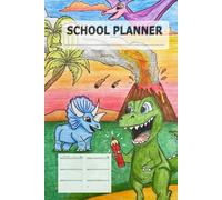 ADHD Planner for Kids & Teens: Undated Organizer for Elementary, Middle & High School Students: Academic & Weekly Calendar | Agenda Book | Yearly Schedule | Homeschool Supplies with Dinosaurs
