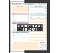ADHD Planner for Neurodivergent Adults: Undated Self Care Journal to Increase Productivity Success in Life & Work, Large Print