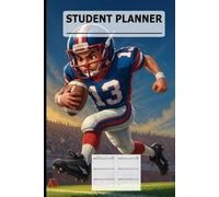 ADHD Student Planner for Boys and Football Fans: Undated Organizer for Elementary, Middle & High School Kids and Teens: Academic & Weekly Calendar | Agenda Book | Yearly Schedule | Homeschool Supplies