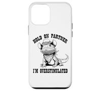ADHD Western Howdy Partner Overstimulated Bearded Dragon Carcasa para iPhone 12 Mini