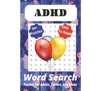 ADHD Word Search Puzzle Book: 50+ Puzzles, 110 Pages