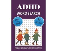 ADHD Word Search Puzzle Book: Word Searches with Easy to Read Print about ADHD, Autism, Attention and More | 6x9 inches, 110 Pages | 50+ Puzzles ... Gift for Vacations, Holidays and Leisure Times.