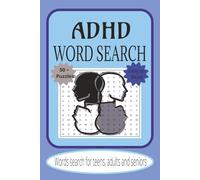 ADHD WORD SEARCH: Word Searches with Easy to Read Print about ADHD, Attention, Focus and More|6x9 inches,110 pages|50+ puzzles… Gifts for Vacations, Holidays and Free Times