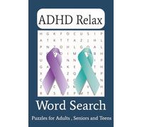 ADHD Word Search: Word Searches with Easy to Read Print about ADHD, Relaxing and More| 6x9 inches, 110 pages| 50+ Puzzles... Gift for Vacations, Holidays and Free Times