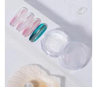 ADHERE Pearl Series - Polvo de uñas, efecto perla cromado ultrafino, polvo brillante para uñas UV/LED y esmalte regular, acabado espejo para uñas de calidad de salón de belleza, 0,3 g (Venus)