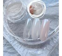 ADHERE Polvo de Luna & Polvo de Cristal - Polvo Cromo Hiperbrillante Cristalino, Polvo para Nail Art, Accesorios Profesionales para Gel DIY 0.3g (Reflejo Lunar)