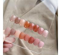 ADHERE Serie de tienda de té - 12ml Esmalte de uñas en gel, 1 pieza de Gel para uñas UV LED para salón de manicura de uñas para mujeres (Té helado de melocotón)