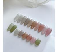 ADHERE Serie Isla del Atardecer - 12mlBrillo Sutil Esmalte de uñas en gel, 1 pieza de Gel para uñas UV LED para salón de manicura de uñas (Fácil)