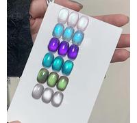 ADHERE Serie La isla sin dormir - 12ml Esmalte de uñas en gel con efecto ojo de gato, 1 pieza, Gel para uñas esmalte de uñas magnético holográfico para manicura (Isla insomne)