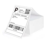 Adhes 1Stack de etiqueta de impresora térmica directa 100 mm x 152 mm x 500 rollos de etiqueta de transporte de adhesivo permanente blanco