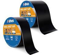 ADHES 2 Rollos Cinta de Butilo 50 mm x 15 m + 100 mm x 15 m Impermeable autoadhesiva Resistente al Clima Cinta para Vigas de Cubierta