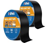 ADHES 2 Rollos Cinta de Butilo 50 mm x 15 m Impermeable autoadhesiva Resistente al Clima Cinta para Vigas de Cubierta, Ideal para Cubiertas de Madera