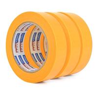 ADHES 3 Rollos De Cinta De Carrocero De Precisión, Automotriz Cinta Adhesiva Para Enmascarar, Para coche Modelo De Pintura, Pintura De Automóviles DIY, Alta Temperatura, 25mmx 50m Washi Tape