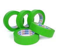 ADHES 5 Rollos Cinta de Carrocero para Pintar y Enmascarar 30MM X 50M Cinta Adhesiva Verde De Cinta De Carrocero, Resistente A Los Rayos UV, Para Pintar Y Decorar Tanto Interiores Como Exteriores