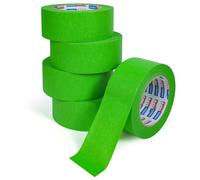 ADHES 5 Rollos Cinta de Carrocero para Pintar y Enmascarar 48MM X 50M Cinta Adhesiva Verde De Cinta De Carrocero, Resistente A Los Rayos UV, Para Pintar Y Decorar Tanto Interiores Como Exteriores