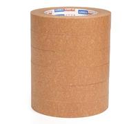 ADHES 6 Rollos Marrón Cinta De Embalaje Cintas Adhesivas De Papel, 24 mm x 50 metros Cinta de Carrocero para Embalaje, Enmarcar Cuadros o Sellar.