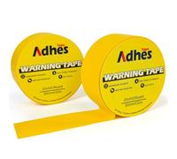 ADHES Advertencia De Seguridad De Cinta De Peligro 2 Rollos Amarillo De Cinta De Advertencia Autoadhesiva De PVC A Rayas Amarillas De 50 mm X 32 m Para Marcas De Suelo, Paredes