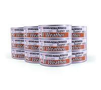 ADHES Cinta Adhesiva Americana Reforzada Duct Tape Multiuso para Reparar, Fijar, Agrupar, Reforzar o Sellar, Gris, 28m x 48mm, 12 Rollos