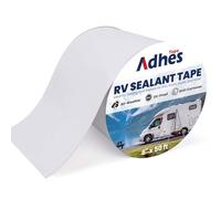 ADHES Cinta adhesiva para caravana blanca, 150 mm x 15 m, cinta impermeable para caravana, de goma butílica, para autocaravana, autoadhesiva, para ventanas, para techo, caravana, tubería