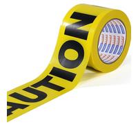 ADHES Cinta de advertencia de peligro cinta de precaución para marcar zonas peligrosas y aplicar distancia segura negro amarillo 76mm x91.4m