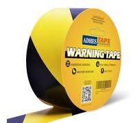 ADHES Cinta de Advertencia de Peligro Cinta de precaución para marcar Zonas peligrosas y aplicar Distancia Segura Negro Amarillo 50mm x32m