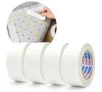 ADHES cinta de alfombra de doble cara, cinta de alfombra extraíble sin residuos, pega la alfombra,2 "X 10 yardas, 4 rollos