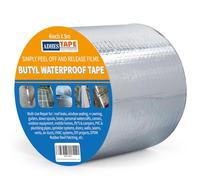 ADHES Cinta de Butilo Impermeable autoadhesiva, 10CM x 5M, 47 mil de Espesor cinta aluminio adhesiva para fugas de techo, reparación de grietas, ruptura de tuberías