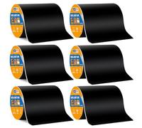 ADHES Cinta de Butilo Impermeable autoadhesiva 150mm x 15m, 6 Rollos Resistente al Clima Cinta para Vigas de Cubierta, Ideal para Cubiertas de Madera, Vigas, Techos