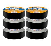 ADHES Cinta de Butilo Impermeable autoadhesiva 40mm x 15m, 6 Rollos Resistente al Clima Cinta para Vigas de Cubierta, Ideal para Cubiertas de Madera, Vigas, Techos