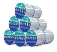 ADHES - Cinta de butilo impermeable de aluminio con goma fuerte, 100 mm x 5 m, 12 rollos de 1,5 mm de grosor para fugas en el techo, grietas en la superficie, hueco del alféizar de la ventana, rotura