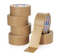 ADHES Cinta de embalaje de papel kraft Cinta adhesiva para paquetes y cajas reciclable ecológico marrón 50mm x 40m