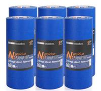 ADHES Cinta de pintor Cinta de carrocero Cintas de Enmascarar para Pintura artes, azul, Resistencia a los rayos ultravioleta，48mm x 55m, 36rollos