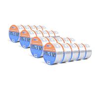 ADHES Cintas de butilo cinta impermeable cinta de aluminio cinta de reparación para fugas de techo, 5cm x 5m,20Rollo (Modelo: RA100-1, Color del pegamento: blanco)