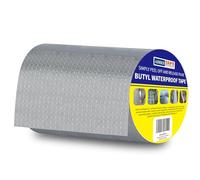 ADHES Cintas de butilo cinta impermeable cinta de aluminio cinta de reparación para fugas de techo, ruptura de tuberías 150mm x 5m(Modelo: RA100-2, Color del pegamento: Gris)