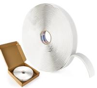 ADHES White Butyl Sealant Tape 12mm x 9m x 3mm 1 Roll Butyl Rubber Sealant Tape para RV, Vehículos, Reparación Marina y Hogar - Ideal para Faros, Ventanas, Puertas y Parabrisas