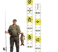 Adhesive Fishing Ruler - Foldable 51-Inch Fish Measuring Board, Portable Tear-Resistant Tool For Anglers | Outdoor Accessory Boats, Kayaks, Piers, Rivers, Lakes, Travel-Friendly