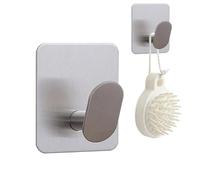 Adhesive Hooks - Non-Slip Stainless Steel No Damage - Removable Wall Hooks Towel Hanger,for Coat Key Hat Home Bathroom Bedroom Living Room Entryway Door