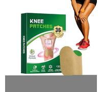 Adhesive Knee Support Patches, 36 Count Plant-Based Stickers for Joint Care, Long Lasting Reliefs for Athletes, Seniors, Runners, Yoga, Daily Fitness, Men, Women, 36 Pieces