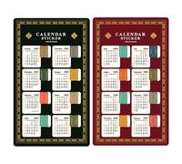 Adhesive Monthly Planner Tabs, 9.25x5.51in 2026 Waterproof Stickers, Calendar Date Decals, Journal Decor, Scrapbooking, Calendar Tracking, Logging