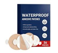 Adhesive Patch Wound Dressing for Cuts, Scrapes, and Minor Injuries | Waterproof Breathable Skin Patches for Men, Women, Travel, Swimming, Showering, and Daily Use | 36-Piece Care Kit