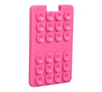 Adhesive Phone Wallet Mount - Suction Cup Card Holder Design, Purpose Phone Holding Tool, Strong Stick On Grip Accessory, Mirror Window Wall Shower Compatible Device | For Daily Use Hands Free