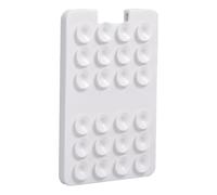 Adhesive Phone Wallet Mount - Suction Cup Card Holder Design, Purpose Phone Holding Tool, Strong Stick On Grip Accessory, Mirror Window Wall Shower Compatible Device | For Daily Use Hands Free