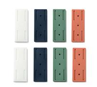Adhesive Punch-Free Socket Holder, Self Adhesive Power Strip Holder, Mountable Plug-in Socket Fixer Bracket Stand, for Routers Remote Controls Wires Home Bedroom (8pcs)